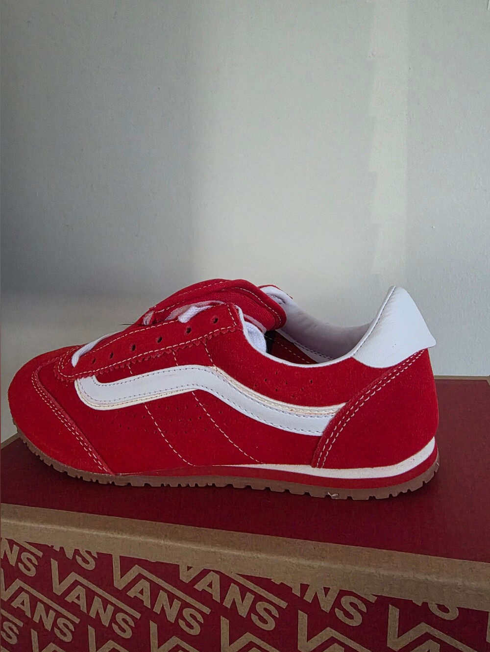 Vans Super Lowpro “Racing Red,” Men’s size 6 Women’s 7.5 New With Box